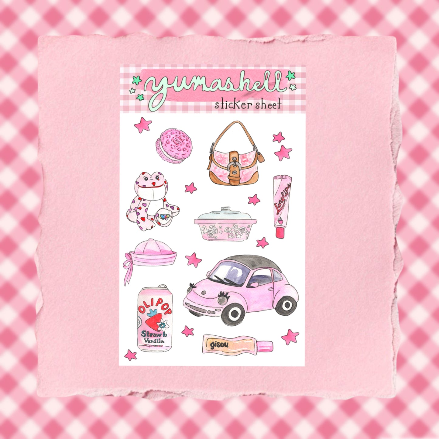 Pretty in Pink Sticker Sheet