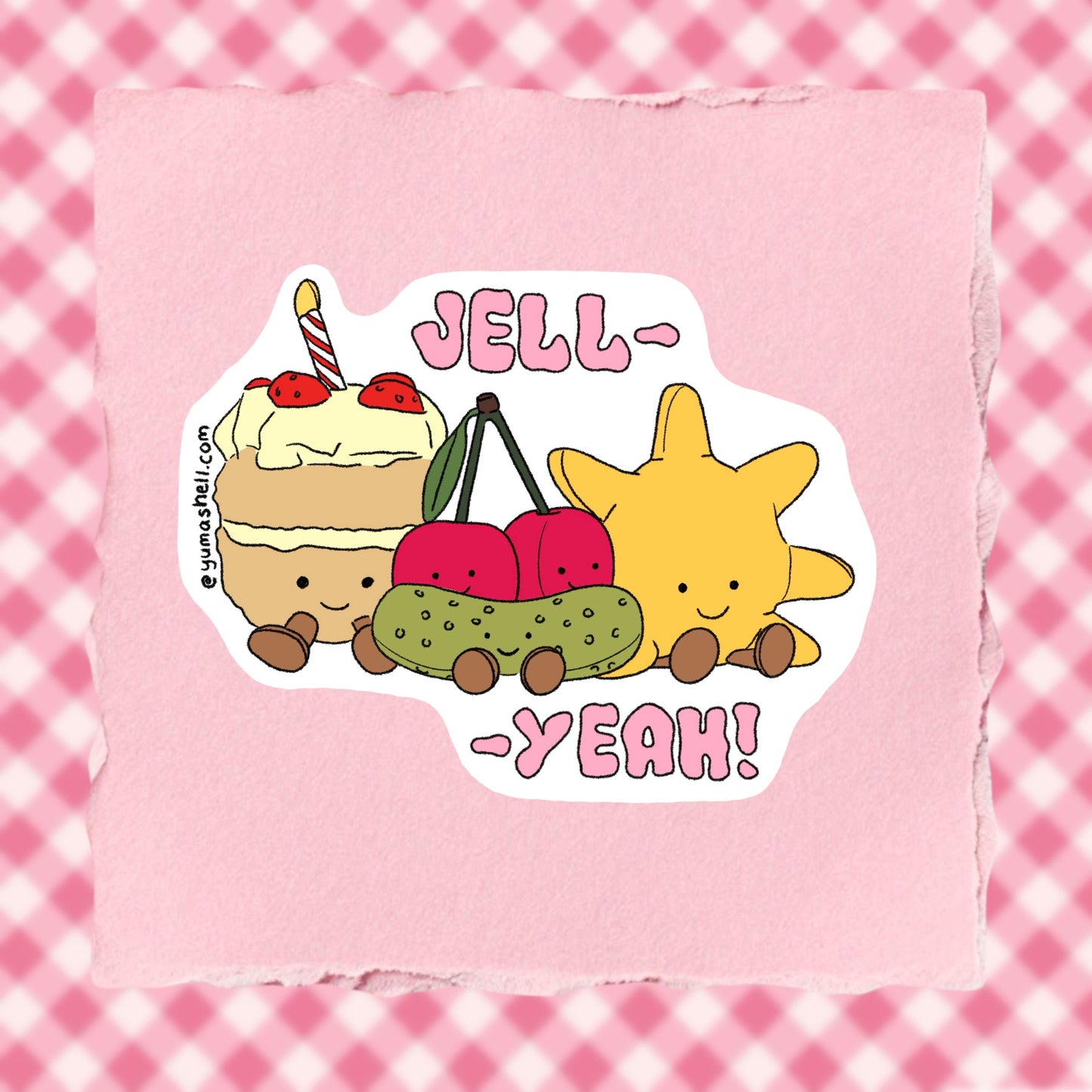 Jell-yeah Waterproof sticker