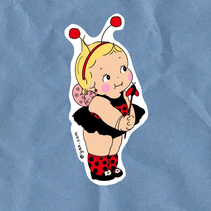 Lady Bug Baby Sticker (Waterproof)