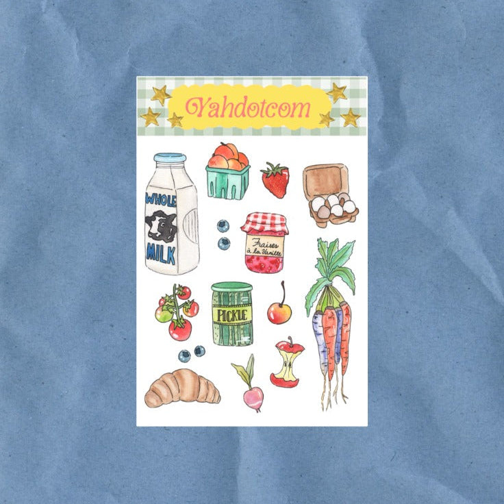 Farmers Market Sticker Sheet